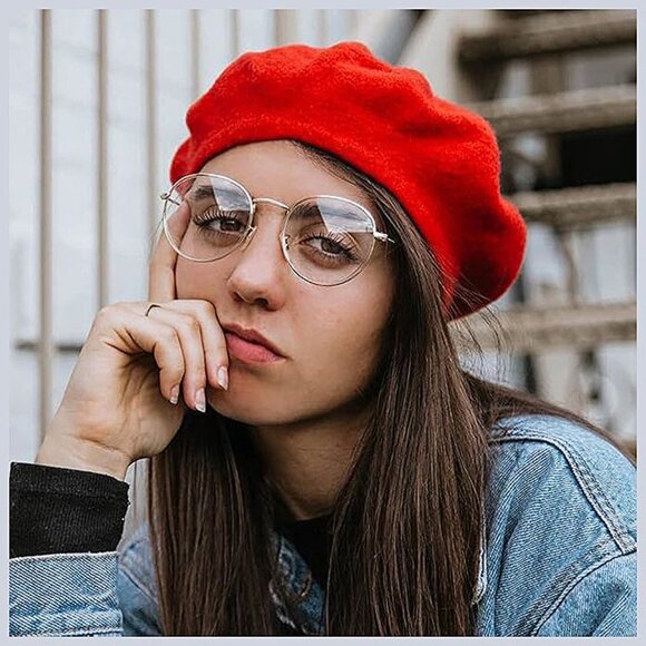 Round Blue Light Glasses for Women Men A03 Silver (Blue Light Blocking Lens) - Picture 2 of 6